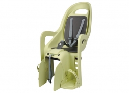 POLISPORT Детское кресло заднее Groovy Maxi ff крепление на подседельную трубу, light green/dark gre