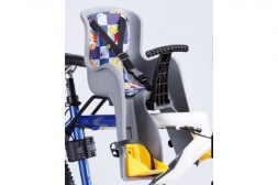 Сиденье 6-908 детск. GH-908E перед. на подсед. штырь до 4лет/15кг серое (2017)