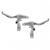 PROMAX Тормозные ручки (5-497) алюм. V-брэйк/кантелив. серебрянные