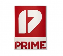 PRIME Стикер на сноуборд 19х13 см (Красный цвет)
