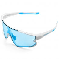 VINCA SPORT Очки VG 548 матово-бело-голубая оправа, голубые линзы