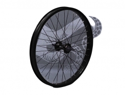 713BIKES Колесо переднее, 20 диаметр, 36 спиц, под BMX, черное