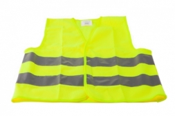 VINCA SPORT Светоотражающий защитный жилет SV 321 для взрослых, желтый, застежка - замок