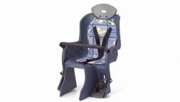 Сиденье 6-639882 детское на багажник с поручнем и с подголов, до 22кг 310*670*310мм синее (2017)