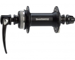 SHIMANO Втулка передн. Shimano Alivio, M4050, 36 отв, C.Lock, черн., QR 133мм, цв. черн.