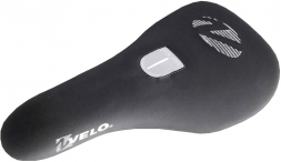 VELO Седло VL-7081 Pivotal для ВМХ, 234х131мм, чёрное, с лого \