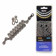 SUMC Цепь S 99, 9 ск, 116 звеньев, 1/2*11/128,  серебро, полиэтиленовая упак. S 99 silver(9)