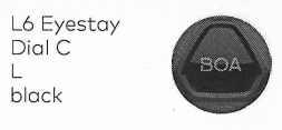 BOA Механизм крепления велообуви с BOA L6 Eyestay Dial C L black арт 2006102
