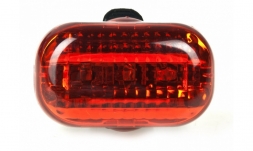 VINCA SPORT Фонарь задний VL 289T (3 диода, 3 режима работы) с батарейками в комплекте, инд.уп.