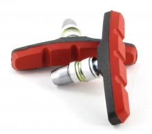 VINCA SPORT Тормозные колодки, изготовлено по стандарту EN14766/SGS/REACH, пара,чёрные с крас (2019)