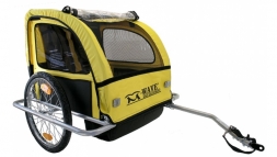 M-WAVE 5-640091 прицеп для перевозки детей или грузов алюм. рама и обод 20\