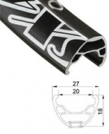ALEXRIMS Обод двойной МТВ  559x20мм, 32 отв. Под  диск. Черный.  Пистон. A/V. SX-44 32H (2016)