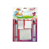 VINCA SPORT Набор защитный STA 115 silver для детей - два браслета, накладки на обод, накладки на сп