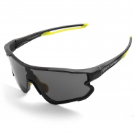 VINCA SPORT Очки VG 548 матово-черная с лаймом оправа, серые линзы