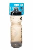 M-WAVE Фляга 5-340401 пластиковая 0,75л с крышкой, с широким соском, серая-полупрозрачная