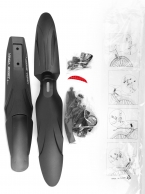 VINCA SPORT Комплект крыльев HN 08 с регулировкой длины заднего крыла, 24\
