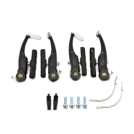 VINCA SPORT Тормоза с колодками (две пары), VVB 15	алюминиевые, 107мм, колодки 65мм, цвет черный.