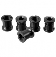 BRAND-X  Бонка в сборе:(болт M8x8.5мм/гайка 9.9x7.3мм) AL7075, для  звезд МТВ, набор, черный.(2018)