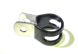 JINN WEI Хомут JW-3C для крепления багажника, нерж сталь, обрезиненный, Ф22.2мм, черный, 1шт.