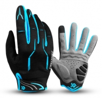 COOL CHANGE Перчатки длин. палец SBR  Хлопок,Полиэстер   р L Black/Blue