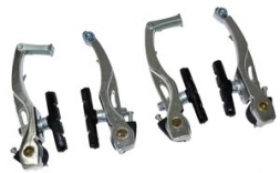 VINCA SPORT Тормоза с колодками (две пары), VVB 15 	алюминиевые, 107мм, колодки 65мм, серебристый