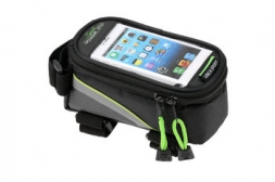 VINCA SPORT Сумка на раму FB 07, отделение для телефона, 160*85*75мм, зеленый кант