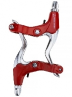 VINCA SPORT Тормозные ручки VB 51 red/silver, материал - алюминий, красные, серебр. рычаги