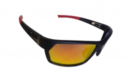 RED SUN Очки спортивные, линзы оранж, поликарбонат, черный-красный R5046C4 (Polarized)