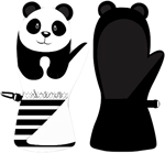 LUCKYBOO Варежки PLAY Размер XS (2-4 лет) Черные (2022)