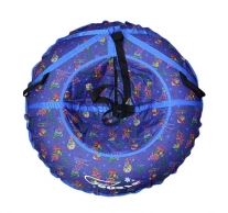 COURSE Надувные санки D110 см с рисунком Мультяшки