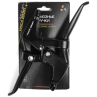 VINCA SPORT Тормозные ручки (пара), 4 пальца, материал - алюминий, черные, инд.уп