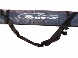 COURSE Чехол на 1-2 пары беговых лыж 195 см,цвет серый/синий (бл031.195.1.1) 2020