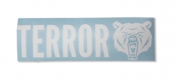 TERROR Стикер на сноуборд 25х8 (Белый цвет)