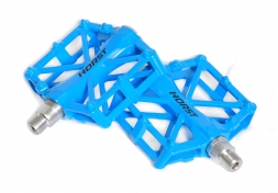 HORST Педали 00-170837 алюм. H36 широкие с 2-мя герм. промподш. 92*95*15мм, 420 г синие