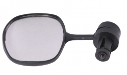 Зеркало (6-647067) овал. 50*90мм панорам. 2 степ. своб. торц. крепление, черное (2017)