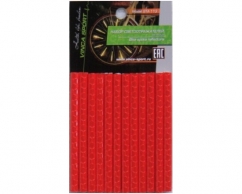 VINCA SPORT Набор светоотражающих STA 113 red накладок на спицы велосипеда, цвет красный., 12 шт.