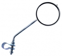 Зеркало 5-271018 плосокое круглое D=80мм регул. кольц. крепление (10) серебр.