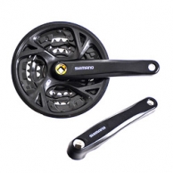 SHIMANO Система Shimano Altus, M371, 175мм, Кв, 44/32/22, с болтами, защ, черн (2016)