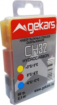 GEKARS Набор смазок скольжения в пластиковой коробке CH33 +3…-3, -2…-8, -6…-12 C