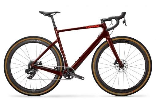 CERVELO Велосипед Aspero Disc Force eTap AXS 1 К:700C Р:M(54cm) Burgundy/Dark Orange (637070020)