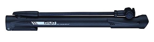 GIYO Насос GM-64P пластик. с гибком удлин шланом. универ. гол-ка, Т-ручка, с ножным упором, черный