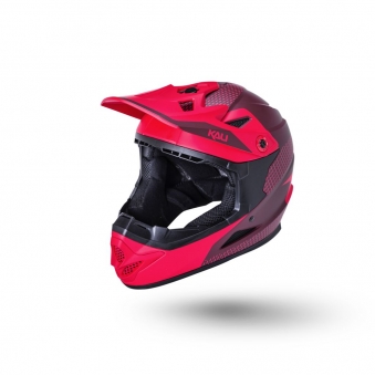 KALI Шлем Full Face DH/BMX Zoka мат/ красн/бордов. (54-56см)