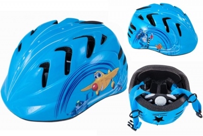 VINCA SPORT Шлем детский VSH 7 с регулировкой, размер S(48-52см), цвет синий, рисунок - \