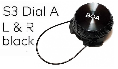 BOA Механизм крепления велообуви с BOA S3 Dial A L & R black арт 2011184 & 2011185