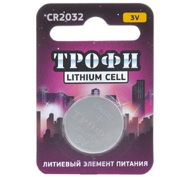 ТРОФИ Батарейка литиевая на блистере CR2032 1 шт.