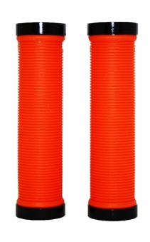 VINCA SPORT Грипсы H-G 119 длина129мм,с метал.зажимами цвет - оранжевый,зажим чёрный (2019)