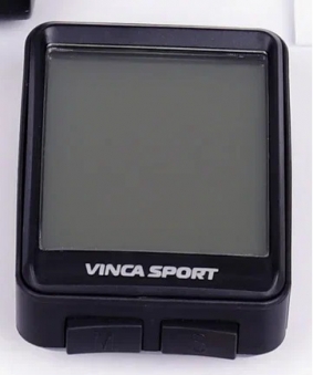 VINCA SPORT Компьютер V 1507 беспроводной, 12 функций, черный с черным, инд.уп. Vinca Sport