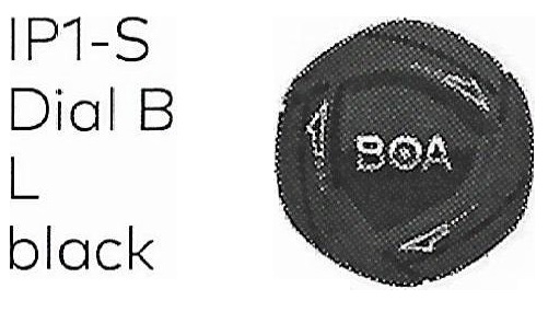 BOA Механизм крепления велообуви с BOA IP1-S Dial B L black арт 2001213
