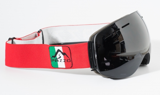 PAZZO Горнолыжная маска ITALIA Hooligan BLACK/BLACK/RED (22/23)