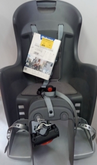 POLISPORT Сиденье детское BOODIE FF на раму, серый/серебристый 8630400003 (УЦЕНКА)